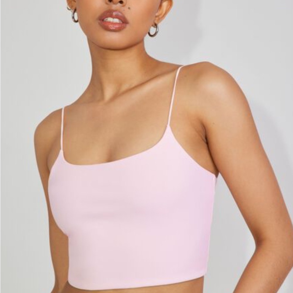 GARAGE Light Pink Cropped Tank Top